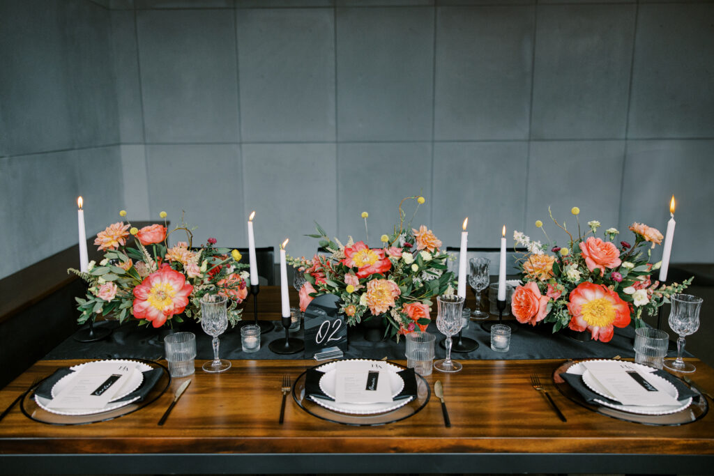 Styled shoot at mainspace with beautiful flowers